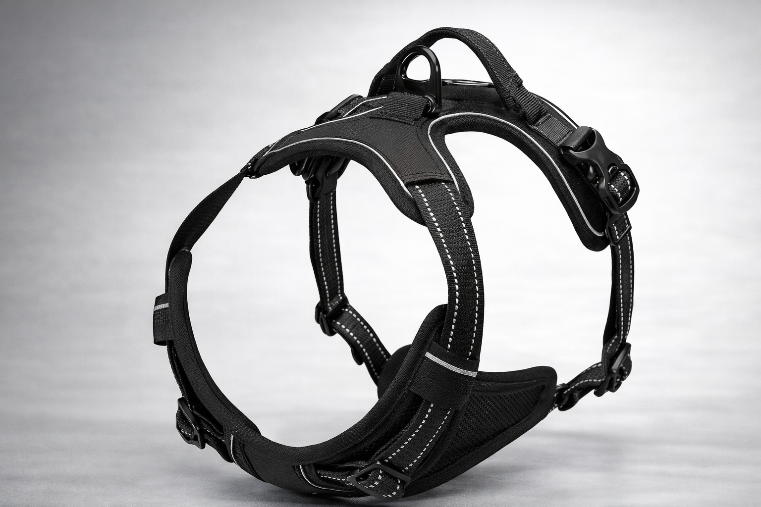 Metro-Command: Reflective High-Stability Harness - All Black