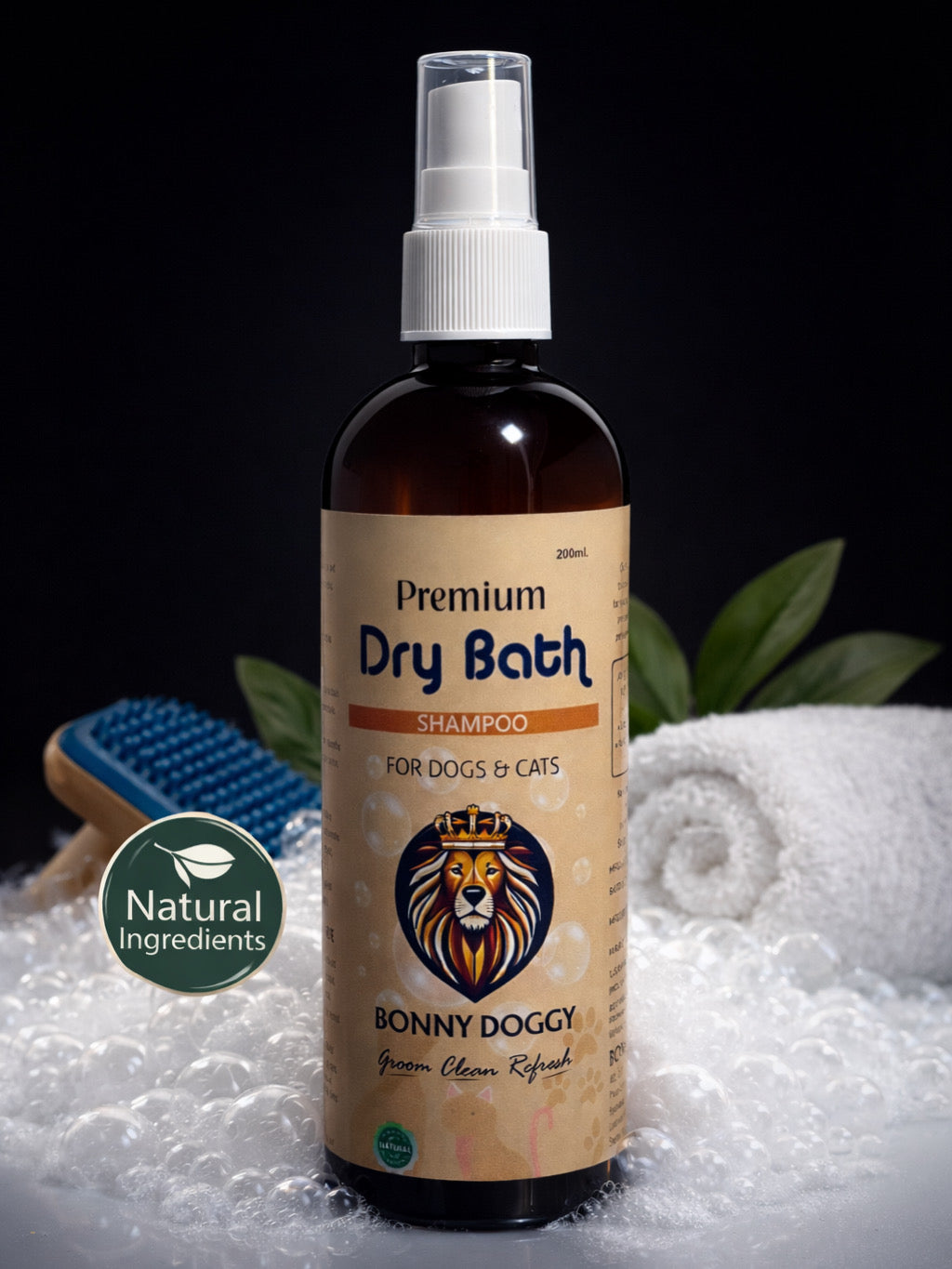 Natural Dry Bath Spray - Lemon