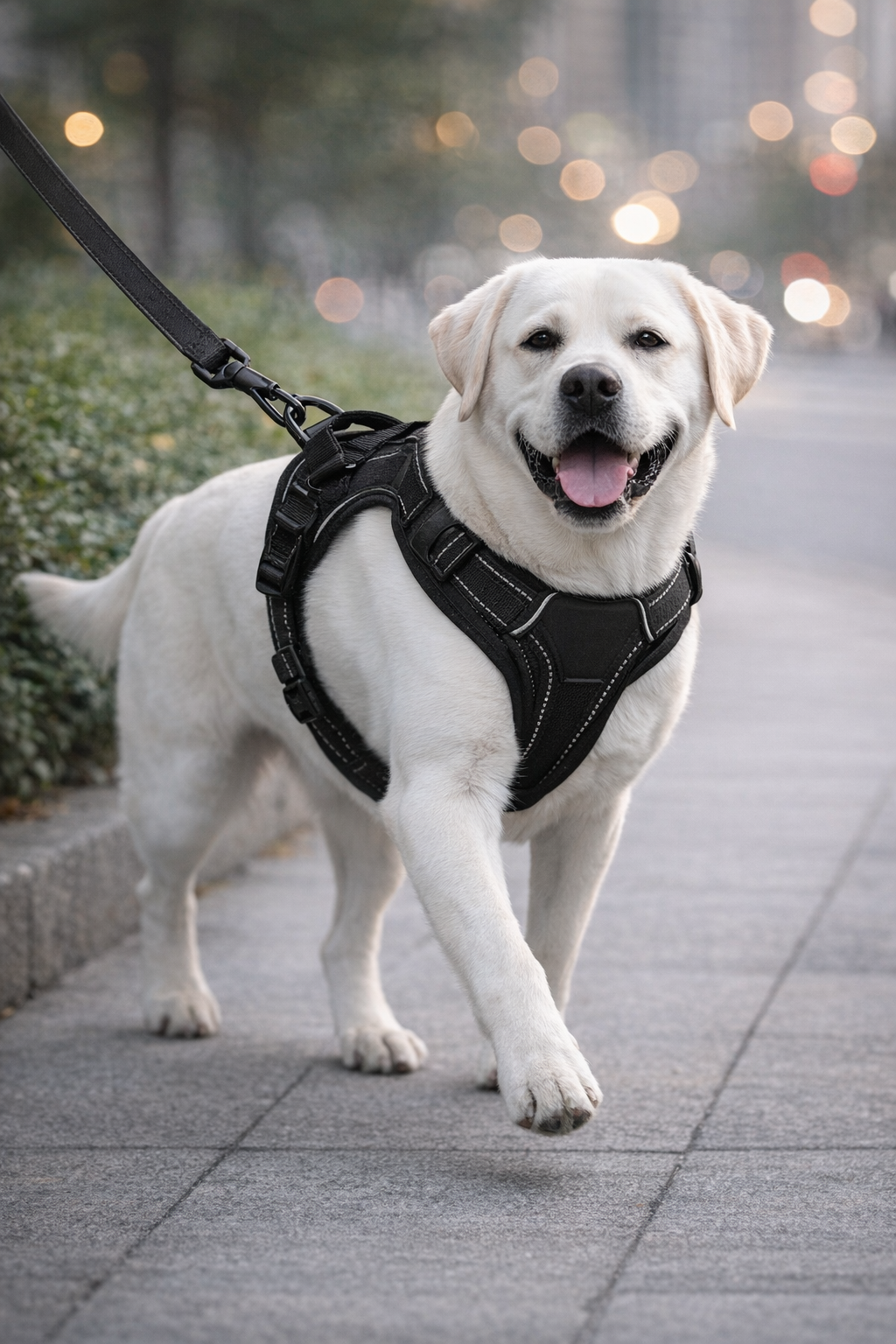 Metro-Command: Reflective High-Stability Harness - All Black
